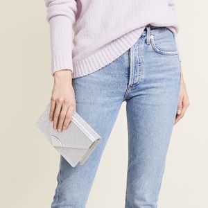 NWOT MK Barbara Metallic Envelope Clutch